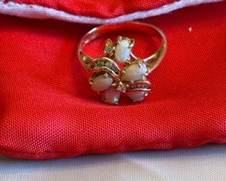 Gold Opal Ring