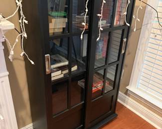 Sliding glass door cabinet