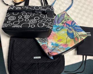 a sampling of purses for sale