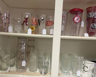 Considerable drinkware - many are football oriented