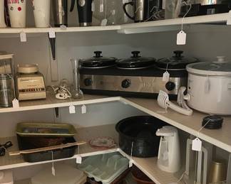 Loads of small kitchen appliances