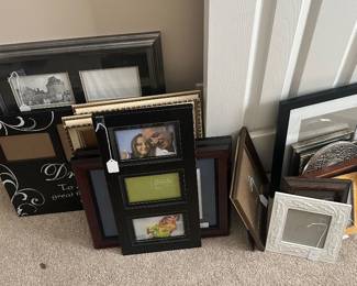 Dozens of frames all over the house