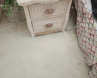 Wicker and rattan - part of bedroom set