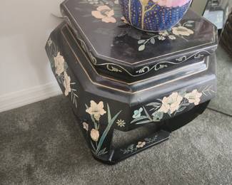 Vintage Chinese wood side table