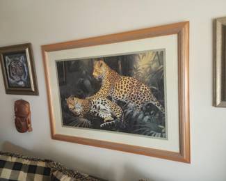Framed "Jungle Play" artwork