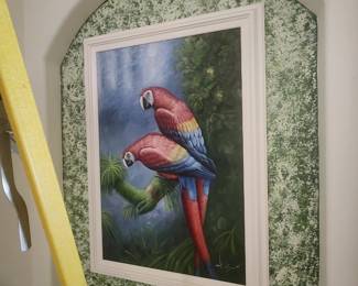 Macaw's painting