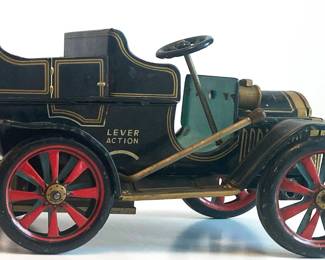 346 "Lever Action" Ford Model T Lithographed Black Tin Toy Car