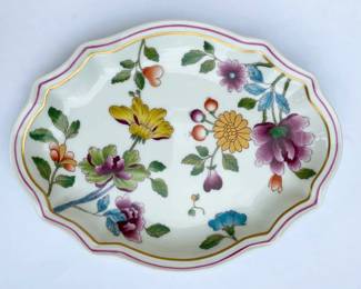 303 Antique Ginori 1735 Granduca Coreana Oval Pickle Dish
