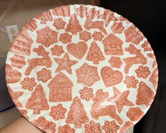 Christmas gingerbread plate