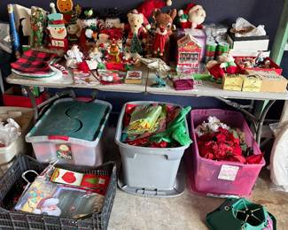 Variety of Christmas decor