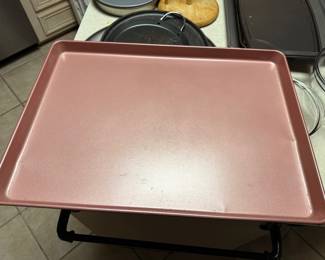 Pink cookie sheet