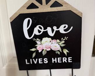 Decorative key holder or jacket holder