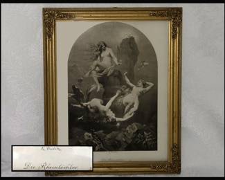 Konrad Dielitz The Rhinemaidens Print Die Rheintochter