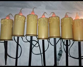 There are 2 Sets of 4 Each, One bulb has been replaced on the one not shown