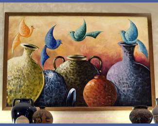 Large Pottery Painting and Pottery