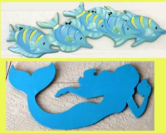 Fish and Mermaid Plaques