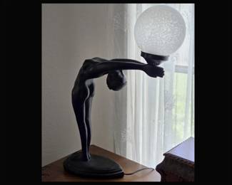 Vintage Inspired Nude Lamp