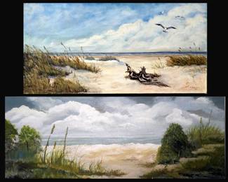 Two Signed Beachscapes