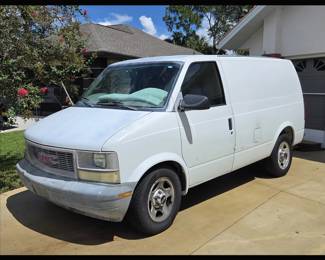 2003 GMC Work Van with Only 71,473 Miles; Running, just needs a little TLC . Email for an appointment if you'd like to see it before the Estate Sale. We can Pre-Sell this Van