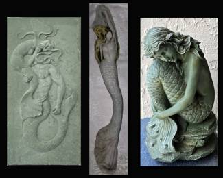 Mermaid and Merman Metal Plaque & Mermaids