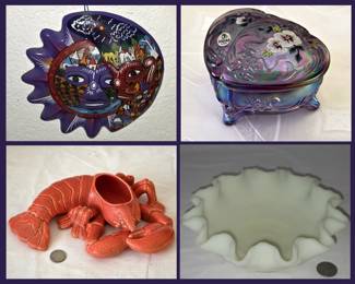 Talavera Plaque, Fenton Glass Box
