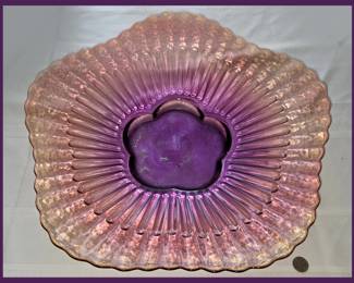 Very Large Centerpiece Glass Platter