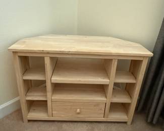 Blonde Wood TV Stand