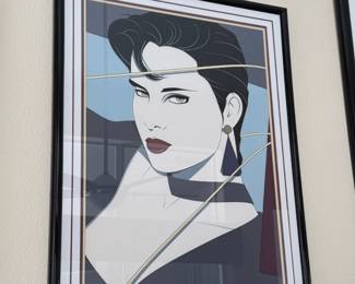 Framed, "Commemorative #11" by Patrick Nagel