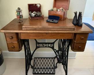 Singer Sewing Machine Cabinet Table (machine not included)