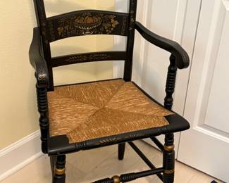 Signed L. Hitchcock Arm Chair