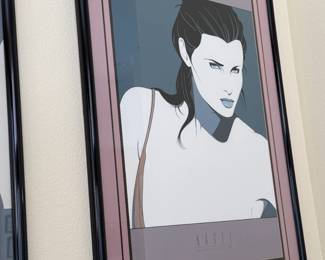 Framed, "Woman With Wet Hair", by Patrick Nagel (1 of 2)