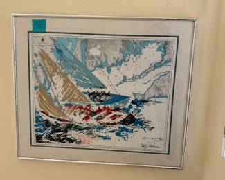 "Americals Cup 19th Challenge, Newport, Sept. 17, '64" by LeRoy Neiman