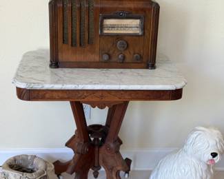 2 of 2 Marble Top Tables