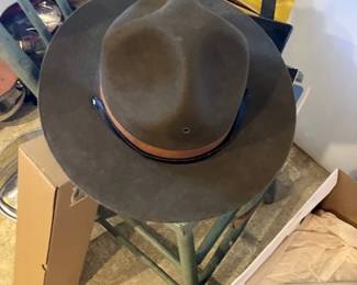 Vintage "military" hat or maybe Smokey the Bear