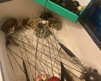 Victorian and vintage hat pin collection...more than in picture!