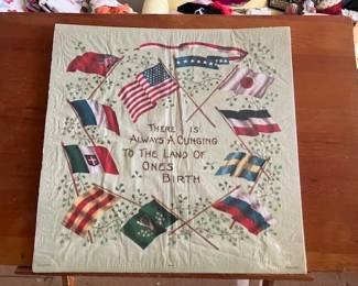 Antique pillow cover