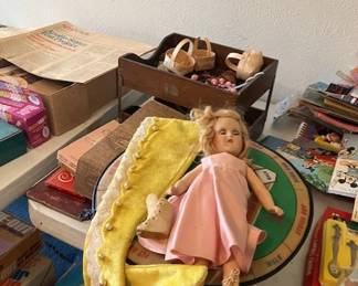 Sonja Henie antique doll, vintage toys.