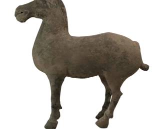 Genuine Antique Han Dynasty Grey Horse Sculpture