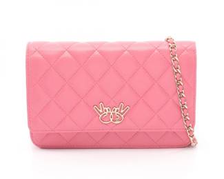 Chanel Pink Matelasse Double Piece Bag