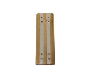 Vintage Cartier TwoTone Vertical Stripe Metal Lighter