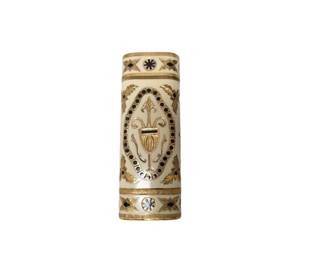 Vintage Cartier 18K Gold and Enamel Style Traditional Pattern Lighter