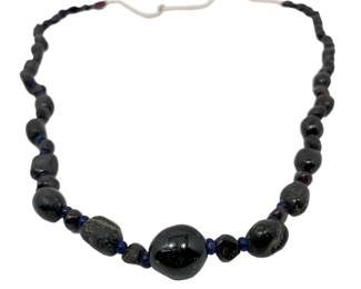 Garnet Glass Necklace, SassanianIslamic Era
