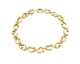 Cartier Open Heart C Link Multi Motif 18K Yellow Gold Bracelet