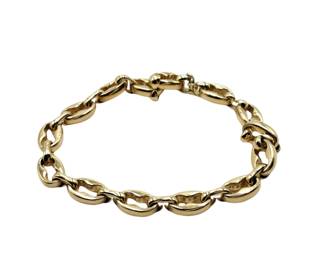 Cartier Unique Mariner Fancy Link 18K Yellow Gold Bracelet