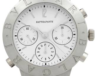 Bvlgari Diagono Platinum Chronograph Watch
