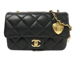 Chanel Black Sheepskin Leather Shoulder Bag