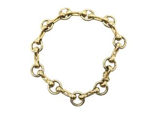 Cartier Unique Circle Link 18K Yellow Gold Chain Bracelet