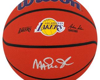 Magic Johnson Signed Wilson Los Angeles Lakers Official NBA Basketball