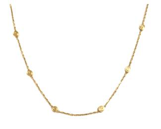 Cartier Love Screws Station Bezel Chain 18K Yellow Gold Necklace