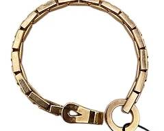 Cartier Agrafe 18K Yellow Gold Articulated Link Bracelet, 33.6g
